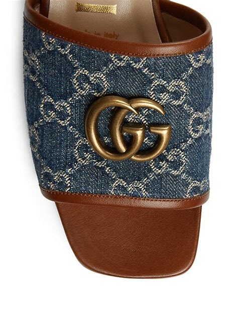 saks Gucci flat sandals